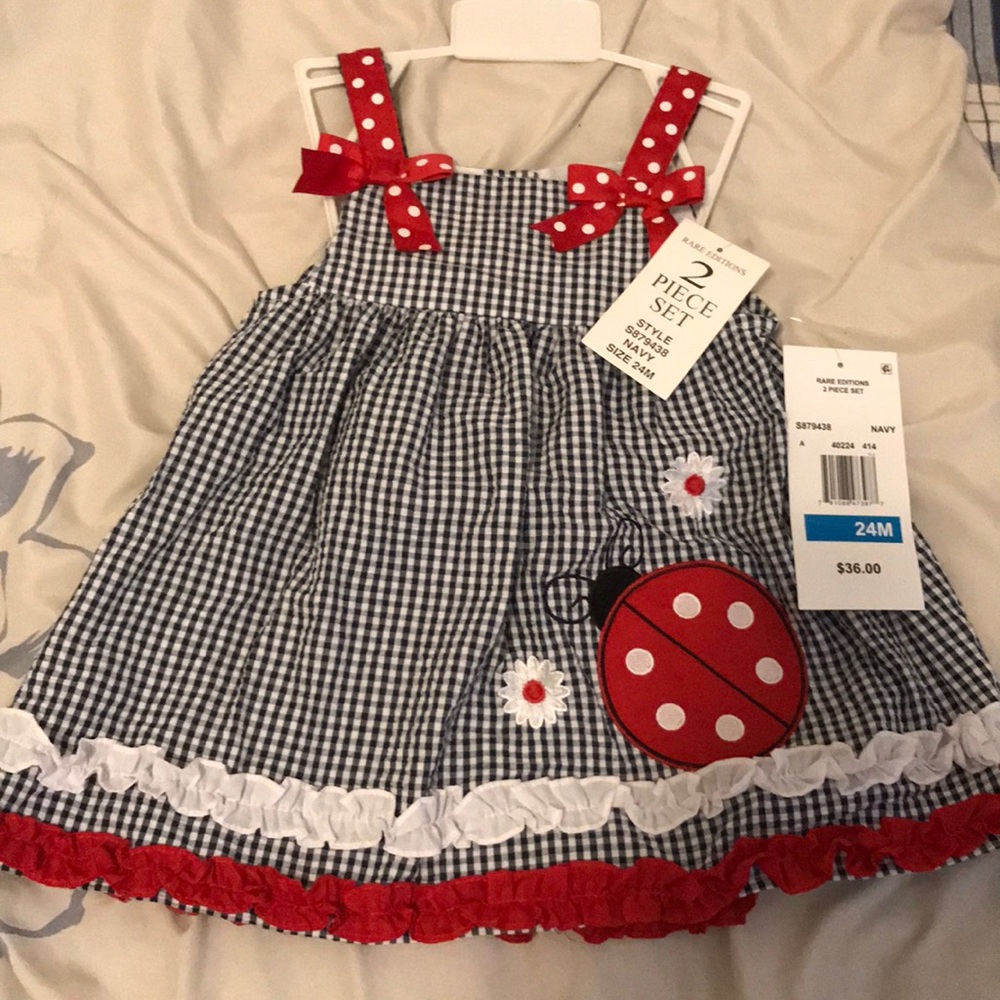 Rare editions ladybug 2 piece